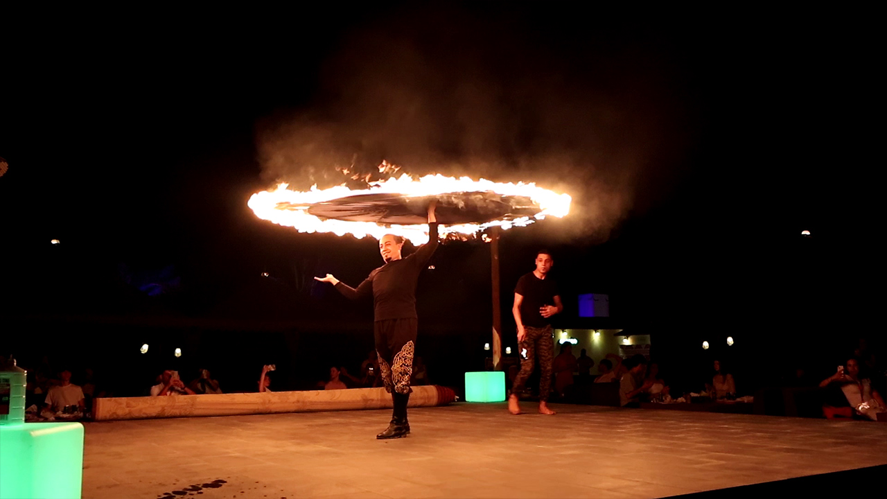 Spectacular Fire Spinning Performance